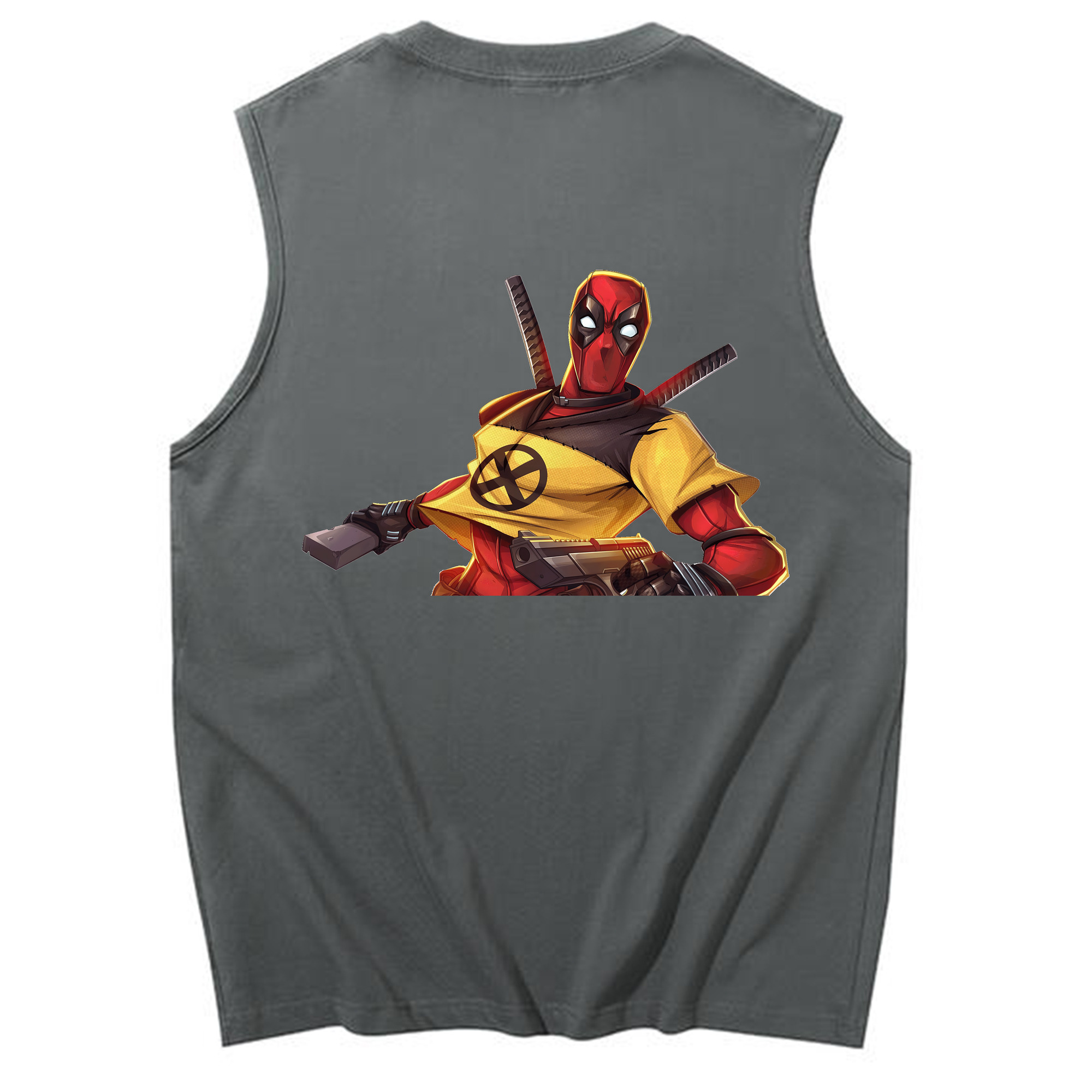 （画像用） Deadpool デッドプール コットン100％タンクトップ（背面プリント）
